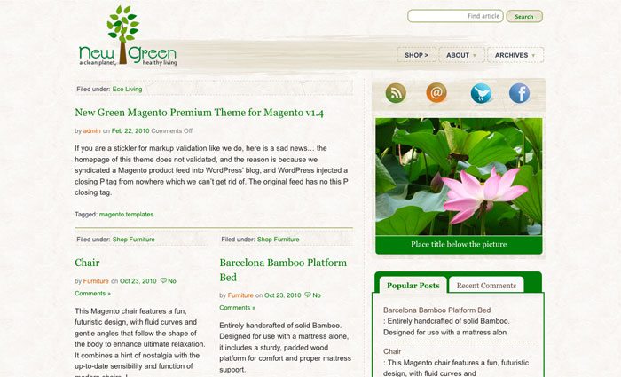 Natural Living Organic Green - Thumbnail