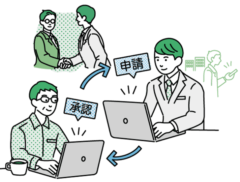 承認フローが簡略化され大幅にスピードアップ