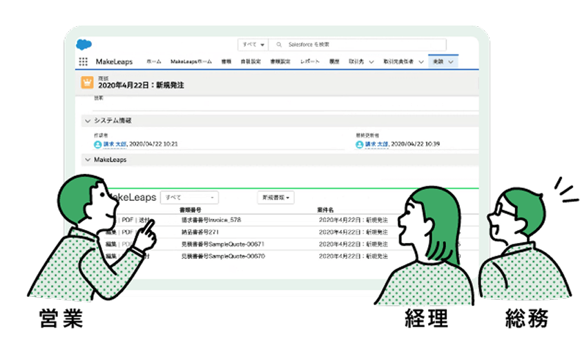 請求から入金までの経理プロセスを一元管理
